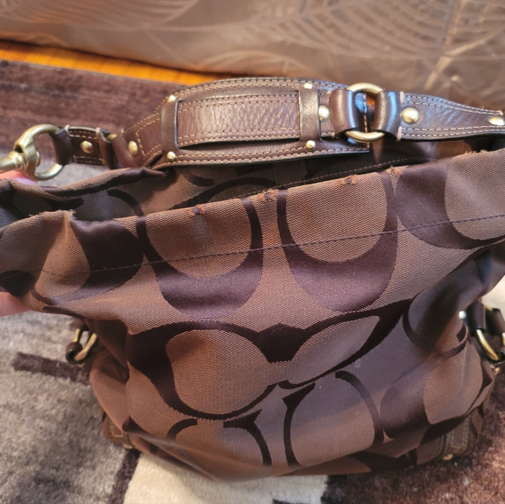 Chocolate coach signature hobo